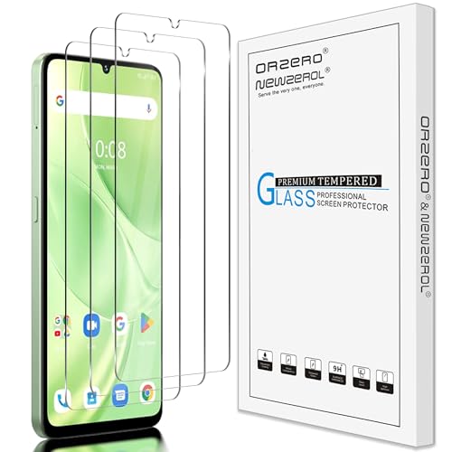 Orzero - (3 Pack) Orzero Compatible for UMIDIGI G9 5G / G9A / G9C / G9T Tempered Glass Screen Protector, 2.5D Arc Edges 9 Hardness High Definition Bubble-Free