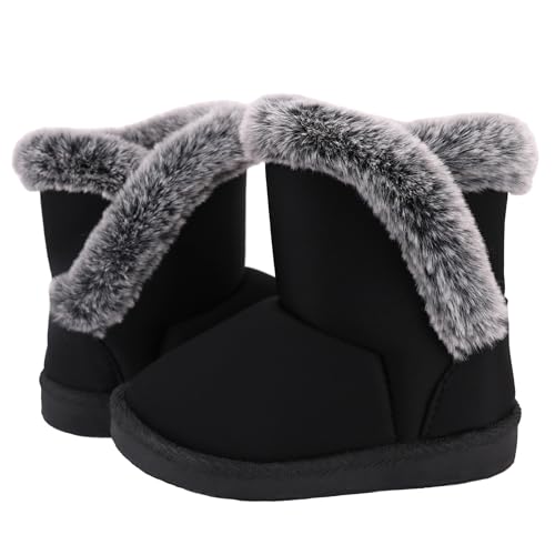 Image of Femizee Girls Boys Warm Winter Boots Kids Outdoor Snow Boots(Toddler /Little Kid)