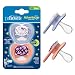 Dr. Brown's Advantage Glow-in-The-Dark 2 Piece Stage 1 Pacifiers, Pink, 0-6 Months