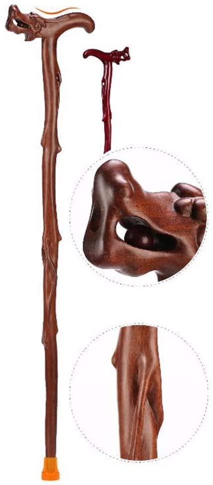 Muleta Bastón de madera de pera Mango de cabeza de viento grabable de madera Bastón de gama alta Regalo adecuado para personas mayores Muleta-11.19 Bastones de madera para hombres y mujeres