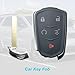 2PCS Car Key Fob Keyless Entry Remote 433MHz 13598516 / 13510245 / HYQ2EB for Cadillac XT5 2018-2019 for Cadillac XT4 2019 | 5 Buttons