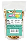 Peanut Butter Sprinkle Crunch Topping Crunch Coat Ice Cream Topping, Dessert Topping 9 Ounce Resealable Bag