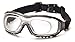 Pyramex V3G Safety Goggles, Black Strap/Temples/Clear Anti-Fog Lens