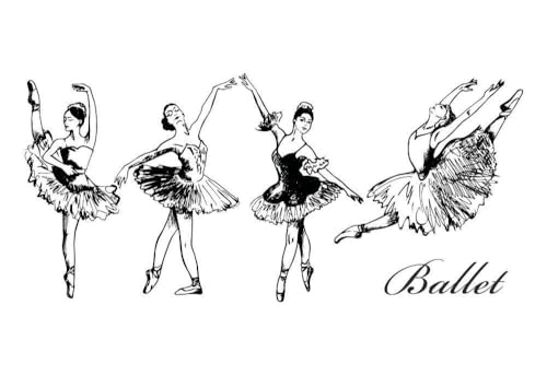 Affiche en métal danse classique A4 : Célébrez la passion du ballet avec poésie