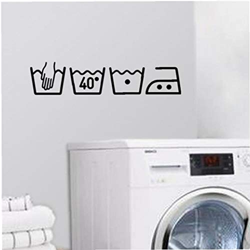 CULER 3D Lave-Linge Amovible Art Vinyl Mural Salle Home Decor Stickers muraux sur Le Mur pour Chambres blanchisserie Muraux