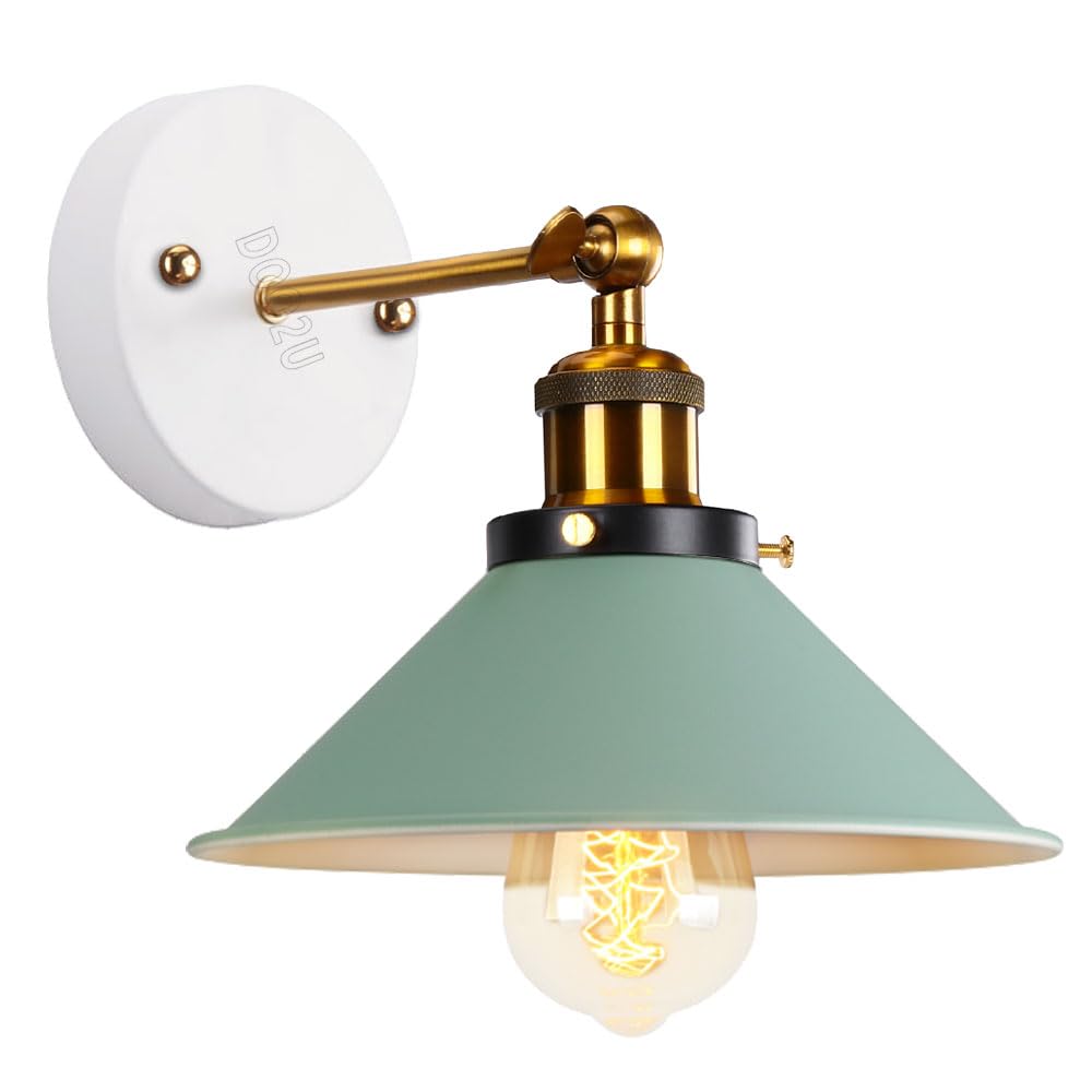 PETITES ECREVISSES Aplique de Pared Interior E27 Lámpara Pared Industrial Retro Luz de Pared Ajustable Iluminación Metal Diseño para Dormitorio Pasillo Cocina (Aplique - 1 pieza)