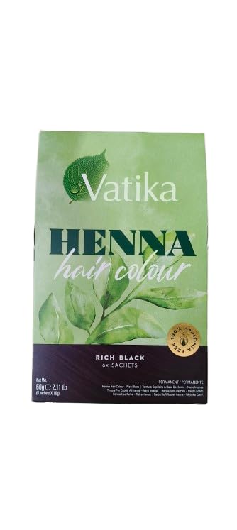 Henna Hair Colour, Rich Black, 60g-image-30