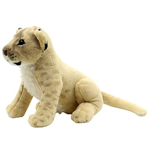 Tagln Stuffed Animals Lion Toys Plush Tiger Leopard Sitting 10 Inch (Lioness) #TOP1