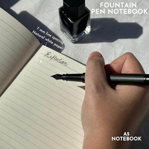 Carnet de notes A5 papier sans bavure pour stylo plume