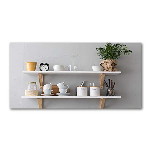 Toile panoramique Tulup 125x50 cm pour habiller un grand mur vide blanc