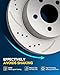 PHILTOP 10.1 inch(256 mm) Front Drilled and Slotted Disc Brake Rotors Compatible with Summit, Expo, Expo LRV, Colt, Expo LRV, 2-PC Set