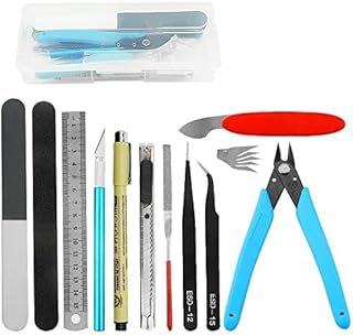 XINGYHENG 12Pcs Modeler Basic Tools Craft Set Gundam Model Tools Kit Hobby Building Tool Kit for Model Assemble Building Repairing and Fixing DIY Craft Kit