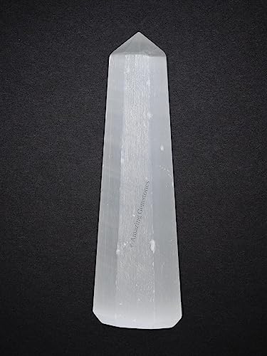 Image of Amazing Gemstone Selenite Crystal Towers - Natural Healing Crystal Point Obelisk for Reiki Healing and Crystal Grid (3 inch to 4 inch INCH)