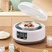 Imagen de Yogurtera Eléctrica Máquina para Hacer Natto Casera Incubadora Pequeña con Frascos Revestimiento de Acero Inoxidable Máquina para Hacer Yogur Multifunción 1