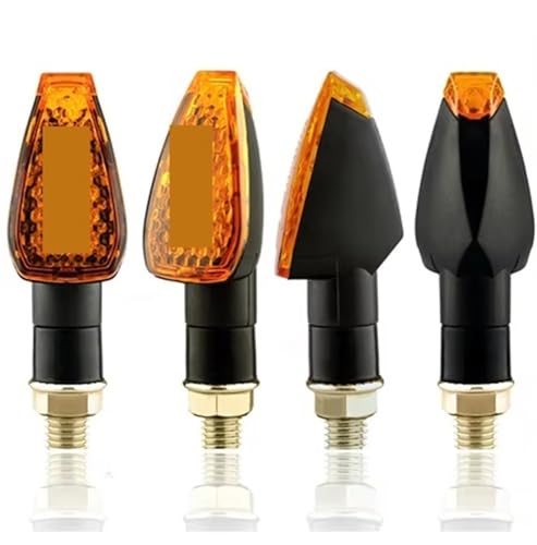Feux arrière clignotants de moto universels 12V ambre 10mm pour custom et scooter