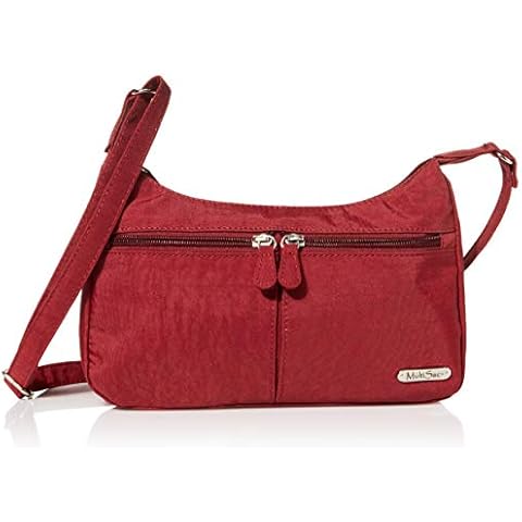 MultiSac Women's Fallon Crossbody, Cranberry(Nylon), One Size Cover