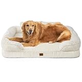 CONFORT ENVELOPPANT: Grâce à son dossier haut et ses trois côtés épais et rembourrés, ce canapé chien confortable offre un soutien optimal pour la tête et le cou. Le rembourrage moelleux permet à votre animal de se blottir dans ce coussin chien et de se sentir en sécurité, tout en facilitant l’entrée et la sortie.