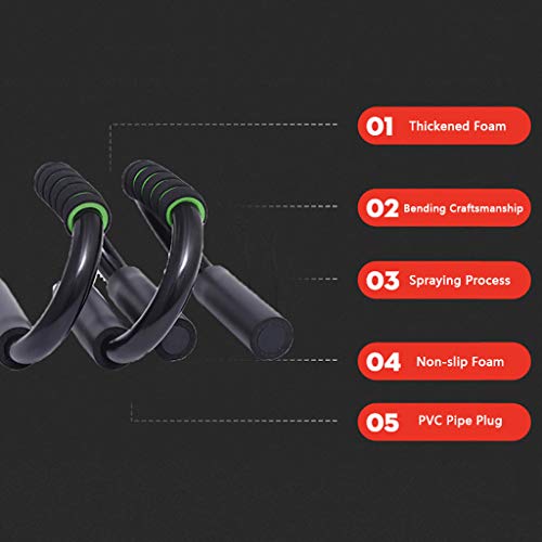 Pushup Bars Strength Training Push-Up Stands With Foam Grip Handle Strong Steel Pushup Stands For Men Women Home Fitness Training #TOP4