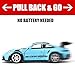 RMZ City 1:36 Scale Porsche 911 GT3 RS Car Model, Diecast Pull Back Vehicles, Model Toy Cars, Doors Open, Collection Kids Toy for Aged 3 and up, Gift Blue