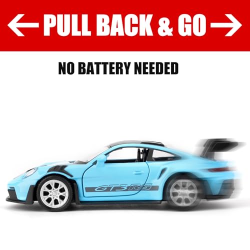 Modelo de auto Porsche 911 GT3 RS a escala 1:36 miniatura 3