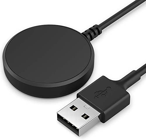 Image of MARVIK Charger for Samsung Galaxy Watch 6 /6 Classic, 5 /5 Pro, 4 /4 Classic, 3, Active 2 /1, 3.3ft USB Magnetic Wireless Charger - Black