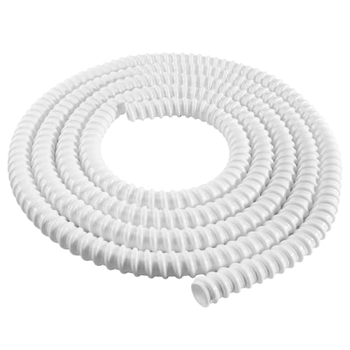 Kondensatschlauch Ø16 mm Klimaanlage Ablaufschlauch aus PVC Ablaufschlauch Flexibel UV-beständig Knickfest Glatte Innenfläche Zuschneidbar für Splitgerät Kühlgerät Kondensatleitung (3m)