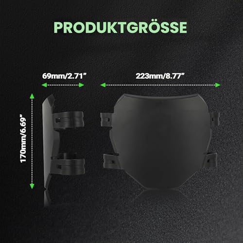 Motorrad Vorderes Nummernschild Dirt Bike Kennzeichen für Surron Light Bee S/X X160 X260 Talaria X3 MX3 MX4 E-bike-Schwarz