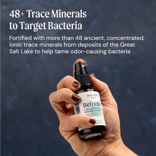 Ameo Life Natural Mint Mouth Spray with 10 ppm Colloidal Silver - Natural Breath Freshener & Dry Mouth Remedy with Xylitol - Portable Oral Care - Bad Breath Spray & Dry Mouth Relief - 2 oz - Thumbnail 4