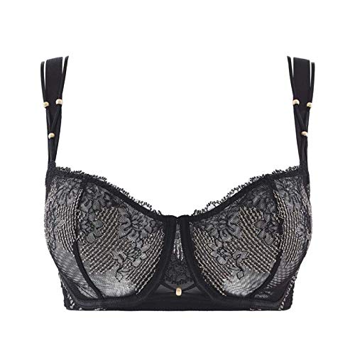 Aubade Women's La Belle Etoile Half Cup Bra Comfort Balconette, Onyx, 36D #TOP15