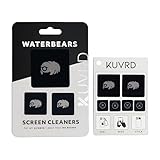 KUVRD Waterbear - Universal Screen Cleaners - Teeny Tiny Cleaning Tools for Your Lenses & Screens - 2-Pack - (1 Patch Set, 1 Pad Set)