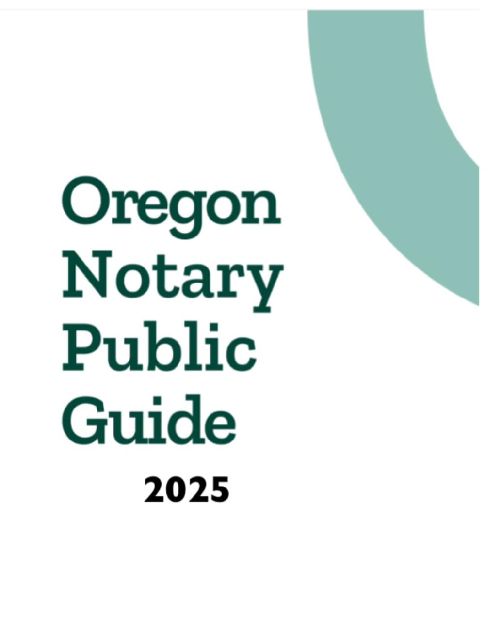 Oregon Notary Public Guide: 2025