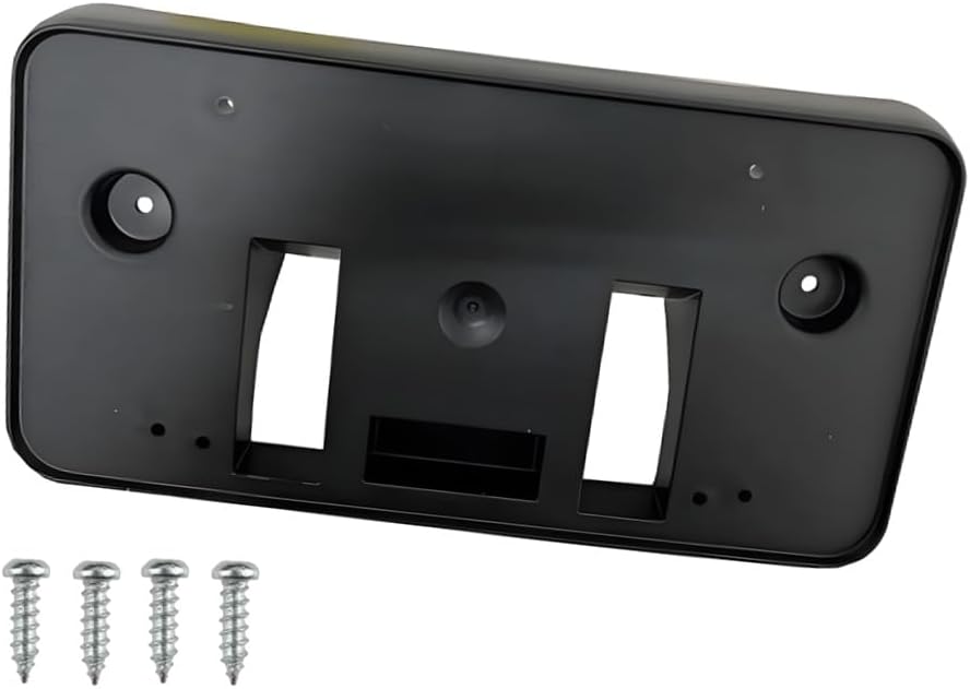 MACHSWON Front Bumper License Plate Frame Mounting Bracket Replaces 84877919, Compatible with GMC Sierra Denali 1500 2022–2025, Black, 1 pc