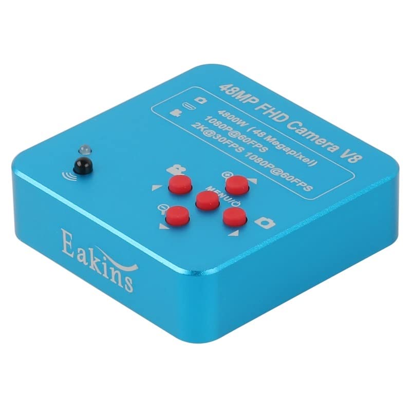 Microscope 48MP 2K Video Microscope Camera, 100X 130X 180X 200X 300X 500X Monocular Lens 56 LED Light(with 180X Lens)