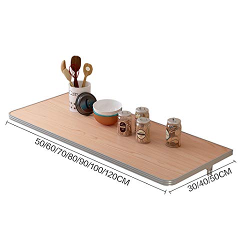 Table pliante murale en bois pour gain de place et bureau informatique - 3
