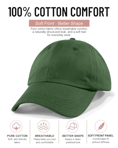 Image of Womens Satin Lined Unstructured Baseball Cap Unisex Silk Lining Washed Cotton Adjustable Vintage Dad Hat