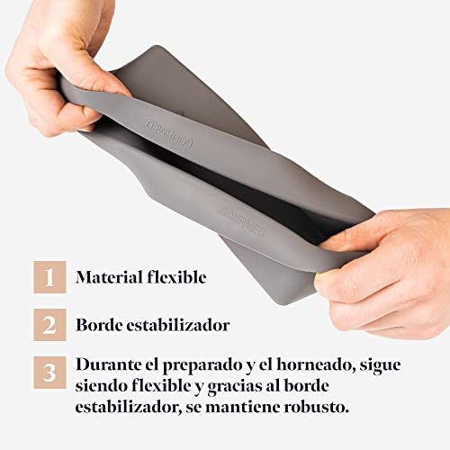 Miniatura 5 de Gourmeo - Molde De Silicona Para Hornear - Molde Rectangular Flexible Antiadherente De 29 Cm De Largo - Para Panes, Pasteles De Hasta 1 Kg