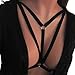 Harness Bra,Febecool Women Alluring Harness Bra Elastic Cage Bra Strappy Hollow Out Bra (Medium, Black)