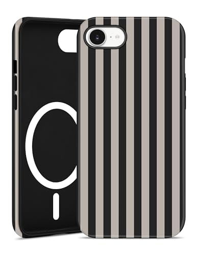 Coque de téléphone magnétique iPhone 7/8/SE antichoc compatible MagSafe gris mat PC