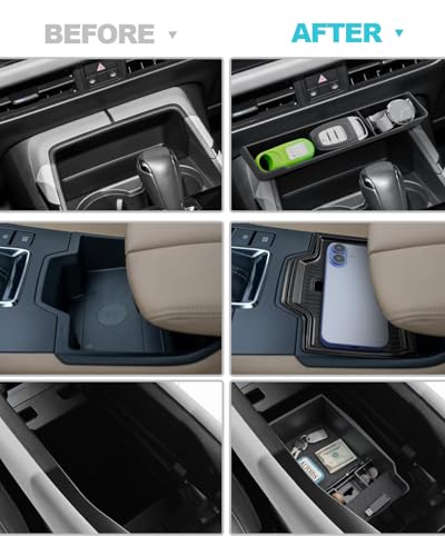 Image of CDEFG 3Pcs for 2026 Mazda CX5 Center Console Organizer for 2026 Mazda CX-5 (S /Select /Preferred /Premium /Premium Plus) Accessory Middle Console Tray Storage Box