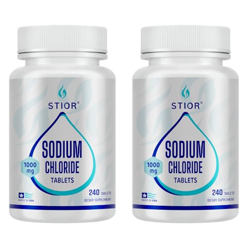 Sodium Chloride Tablets 1000mg, 2 Packs, Sodium Chloride1 gm, Salt