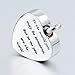 Amody Acero Inoxidable En Forma de corazón Grabado inglés Plata Cremación urna...