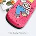 PERFECTSIGHT Hard Shell Eyeglasses Case, Kawaii Protective Glasses Case for Kids, Cute Eyeglass Case for Women Men Girls (Red-M)