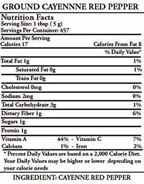 Cayenne Pepper Ground 2Oz - Unique Flavors #TOP6