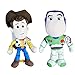 Disney Toy Story - Pack 2 Peluches 15'75"/40cm Sheriff Woody, el Vaquero + Buzz Lightyear con Voz en español Calidad Super Soft