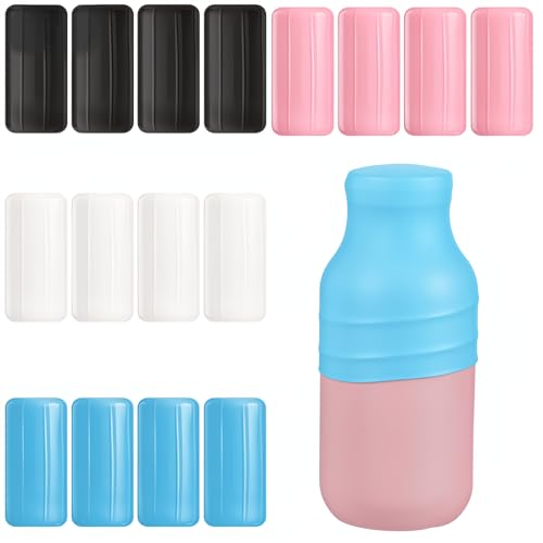 16Pcs Silicone Bottle Covers Travel Caps for Toiletries