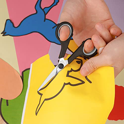 Foto von Asdirne Schere, Küchenschere mit Scharfen Edelstahlklingen und Weichen Griffen, Multifunktionales Scheren-Set, 3Pcs, Schwarz/Grau