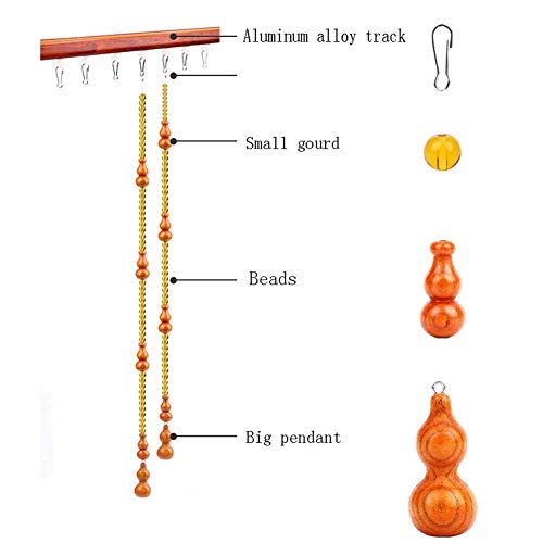 Rideaux de porte perlés faits à la main avec perles en bois style persan - 5