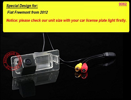 HD Auto Vehicle Car Van 170° Wide Angle License Plate Light Rear View Reversing Backup Camera Parking Aids System Compatible with Fiat Freemont from 2012 - Image 2