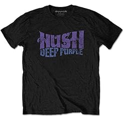 Rock Off Deep Purple Hush Officiel T-Shirt Hommes Unisexe - Les Beatles, Paul McCartney, John Lennon, RIngo Starr, George Harrison