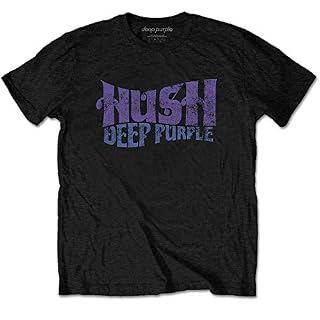 Rock Off Deep Purple Hush Officiel T-Shirt Hommes Unisexe - Les Beatles, Paul McCartney, John Lennon, RIngo Starr, George Harrison